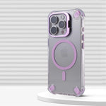Clear Polycarbonate Shockproof Case with Raised Camera Lens Frame and MagSafe for iPhone 12 Series