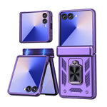 Slim Protective Hard PC Case with Ring Stand for Samsung Galaxy Z Flip 8