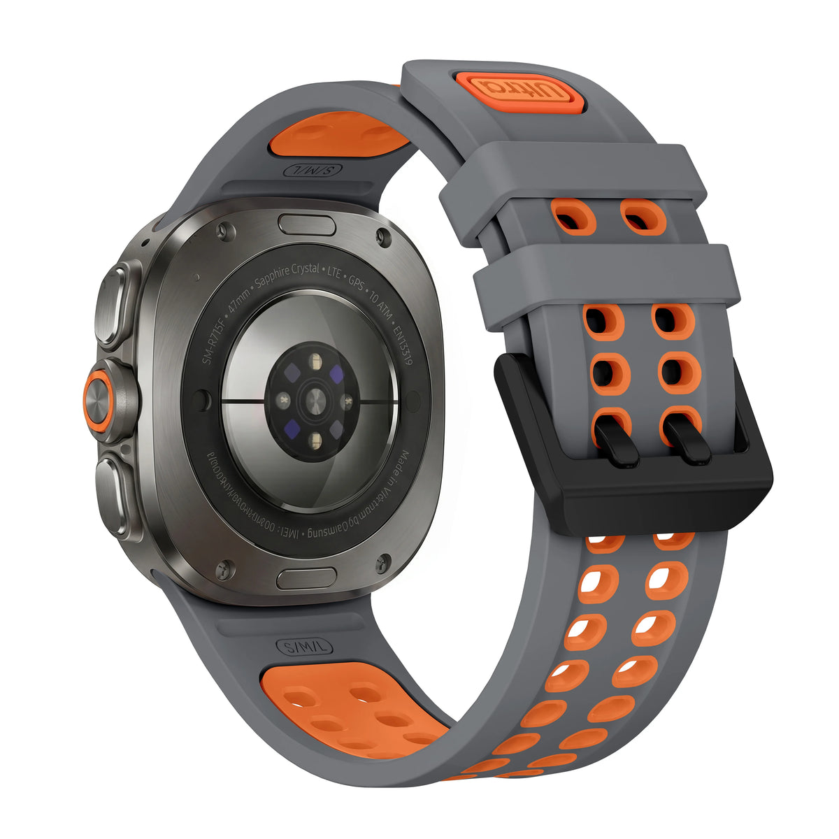 Breathable Perforated Silicone Watch Strap for Samsung Galaxy Watch Ultra 2