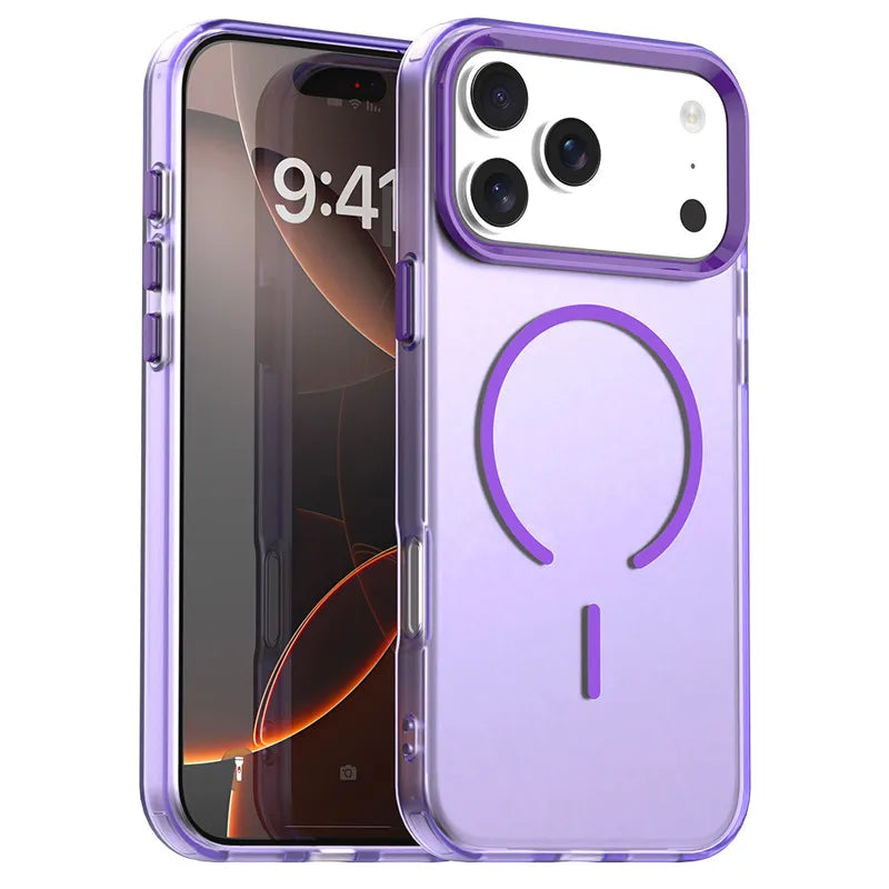 Transparent TPU Camera Protection Case with MagSafe Ring for iPhone 18 Series