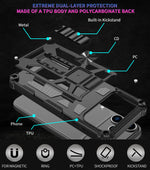 Shockproof Military Camouflage TPU Magnetic Armor Case for iPhone 17 Series