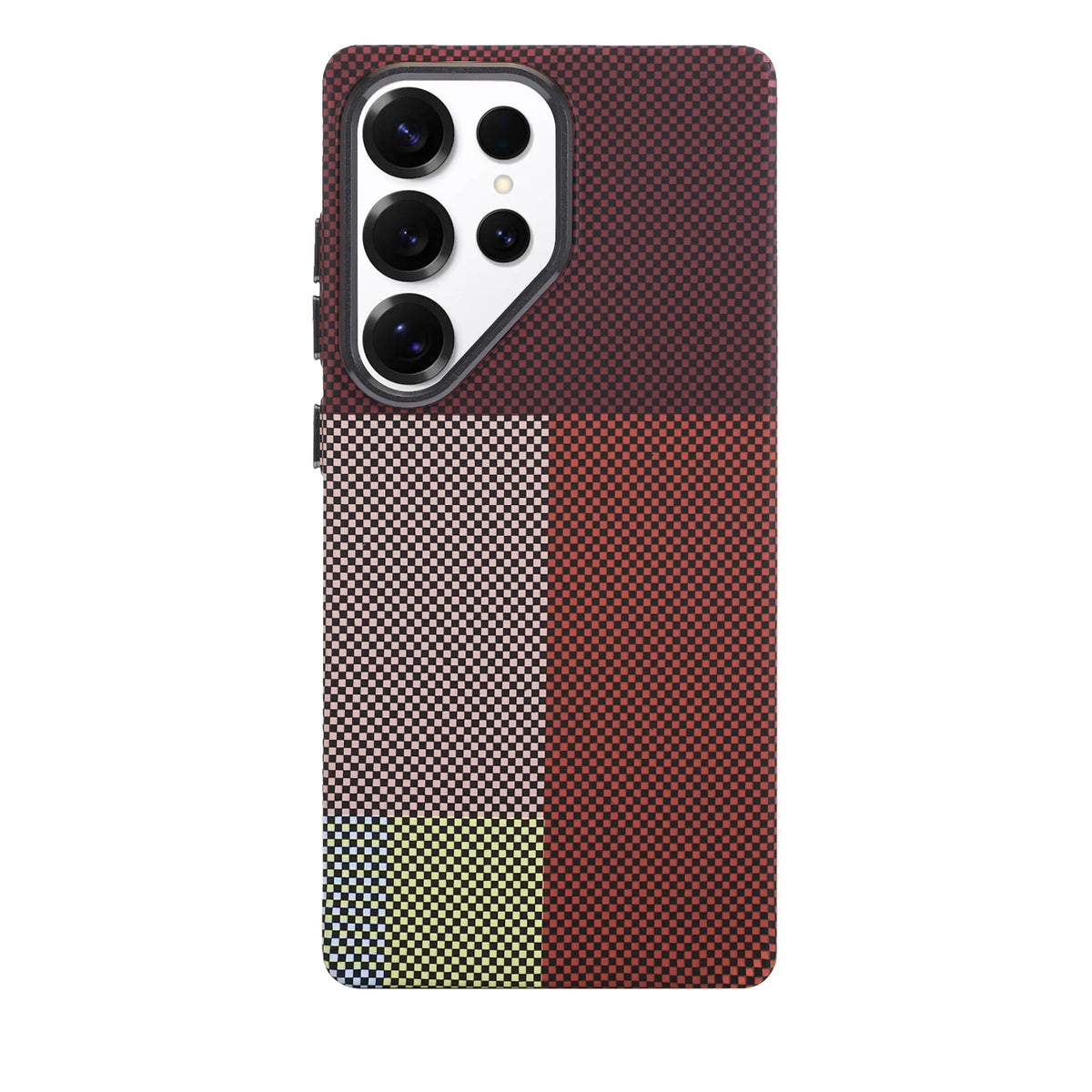 Carbon Fiber Textured Magnetic Case with Raised Camera Protection for Samsung Galaxy S23 Series