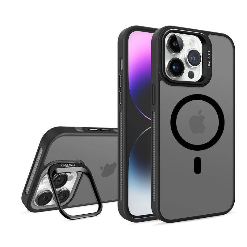 iPhone 15 Series Matte Clear MagSafe Case with Lens Protection