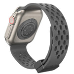 Breathable Magnetic Silicone Sport Strap for Apple Watch