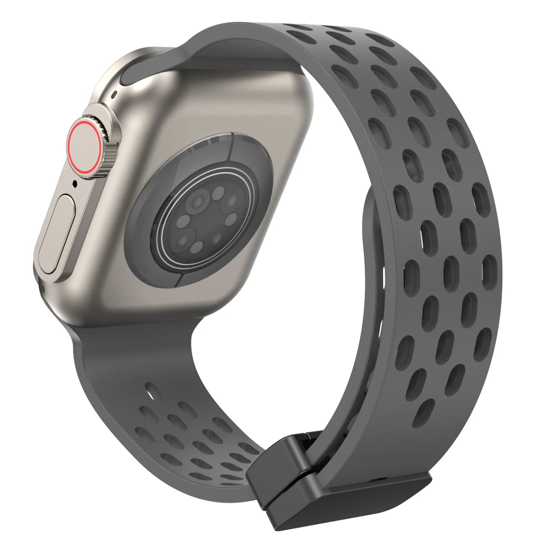 Breathable Magnetic Silicone Sport Strap for Apple Watch