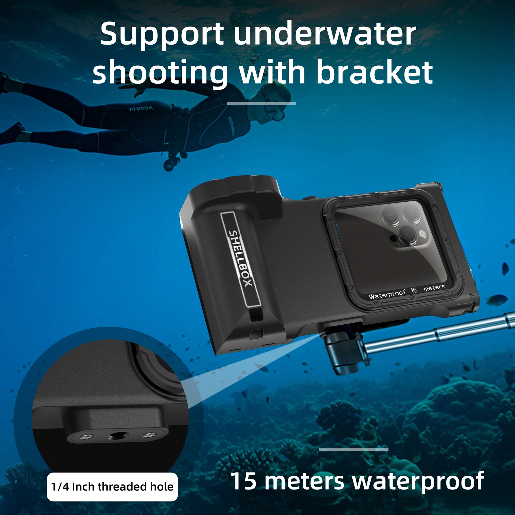 UniversalShellbox Upgraded IP68 Diving Case