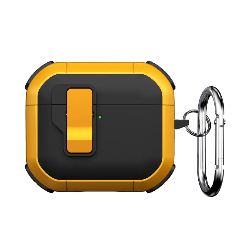 Self-Ejecting Magnetic Headphone Case with Carabine for AirPods 4