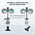 Aluminum Binoculars Tripod Adapter with Arca Swiss Quick Release Base