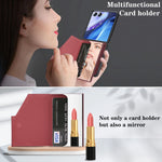 Magnetic Leather Wallet Case with Foldable Stand for Samsung Galaxy Z Flip 7