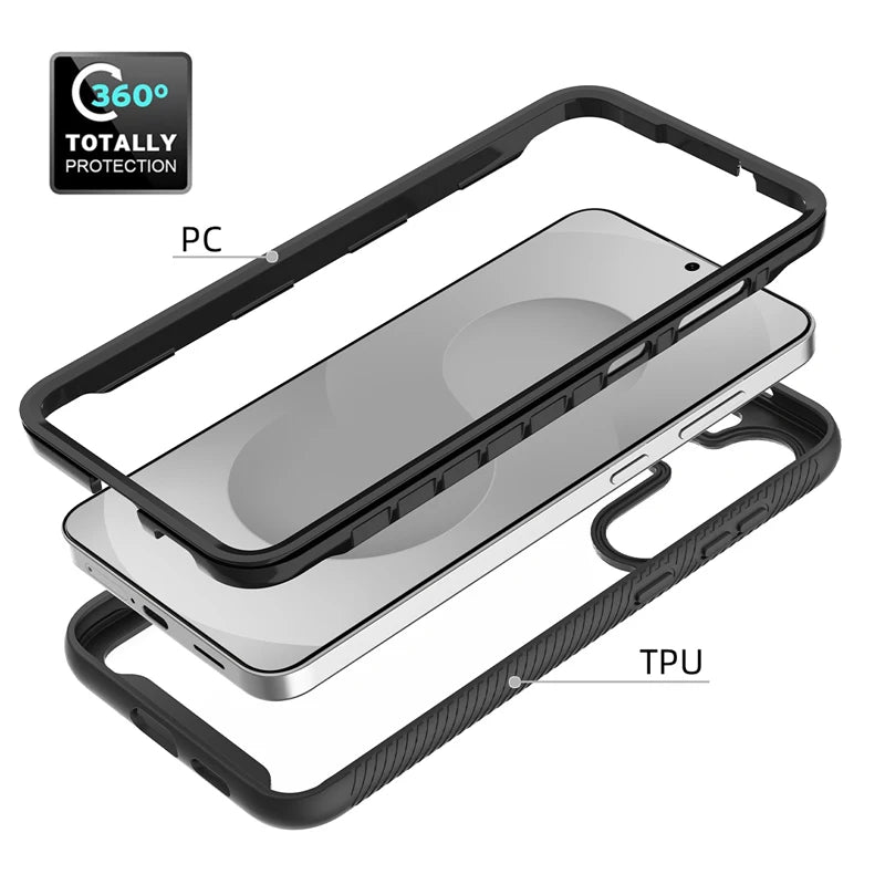 Crystal Clear TPU Bumper Case with Raised Edge Protection for Samsung Galaxy S26 FE