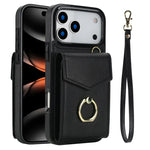 All-in-One Leather Flip Case with Ring & Slots for iPhone 17 Series