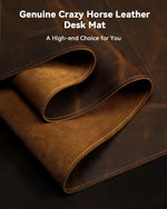 Self-Healing Crazy Horse Leather Desk Pad