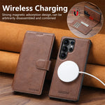Detachable Magnetic Leather Wallet Case for Samsung Galaxy S25 Ultra