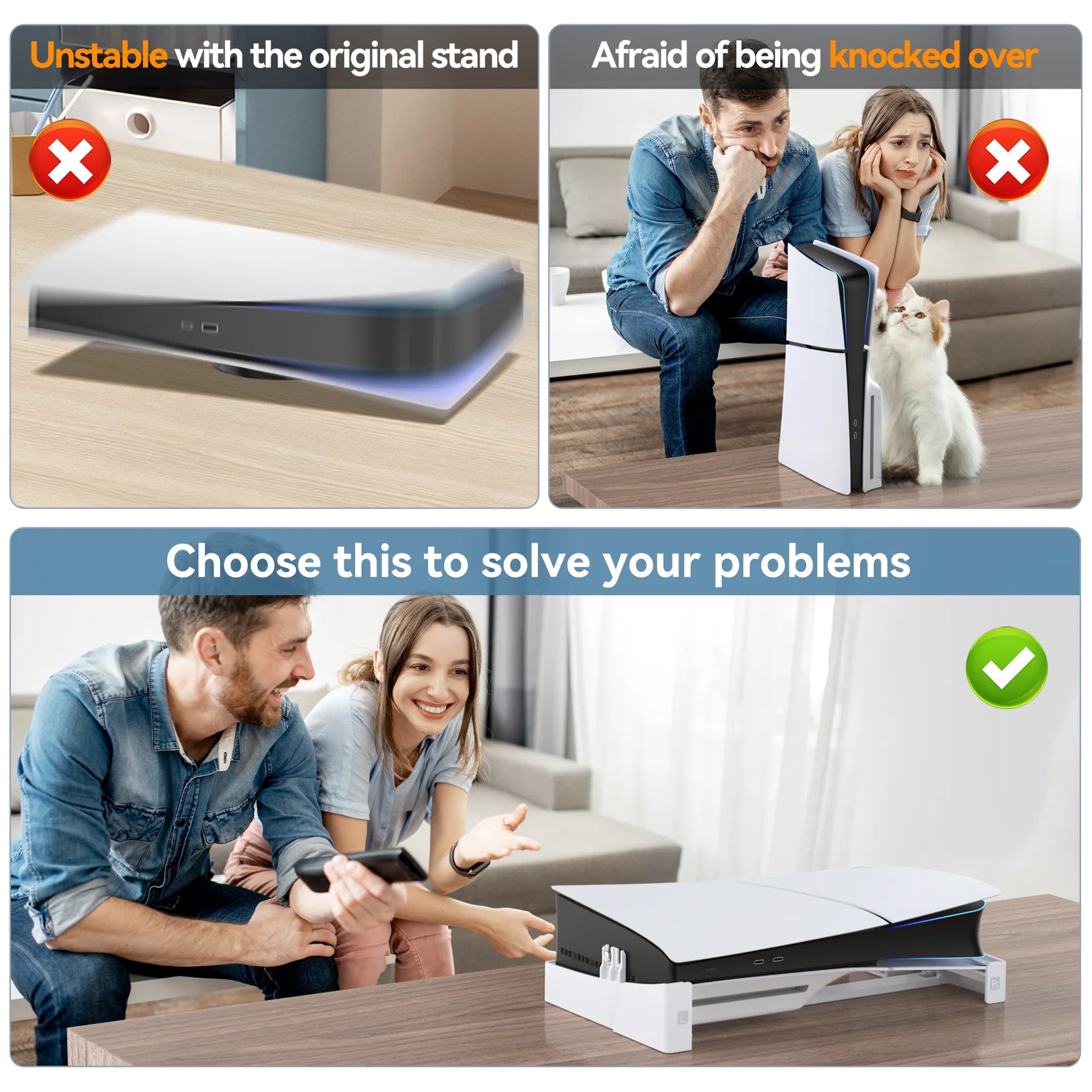 PlayStation 5 Slim Disc & Digital Edition Console Holder