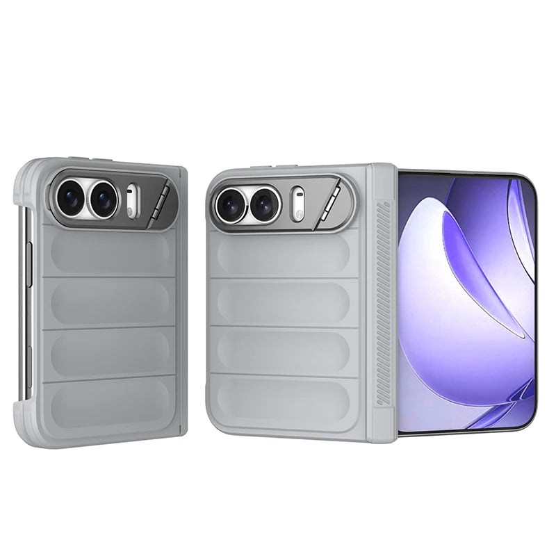 Shockproof Silcone Case with Hidden Kickstand for iPhone Duo