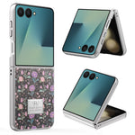 Shockproof Embossed Leather Case for Samsung Galaxy Z Flip 8
