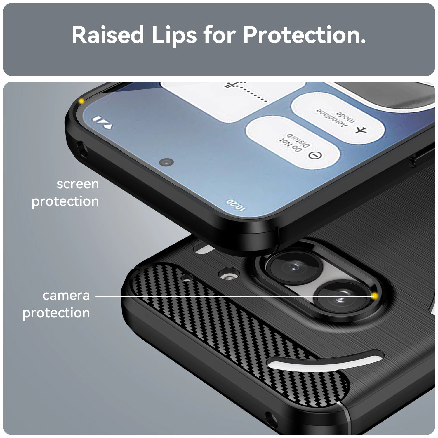 Soft Silicone Brushed TPU Protective Phone Case for Nothing Phone 2a