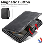 Leather Flip Wallet Case with Built-In Stand for Samsung Galaxy Z Fold 8