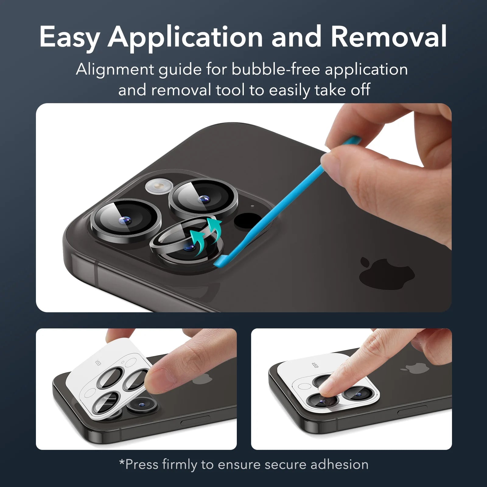 HD Individual Camera Lens Protectors for iPhone 15 Series