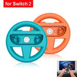 2-Pack Simulated Racing Steering Wheel Attachments for Nintendo Switch 2 Joy-Con Controllers