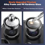 Premium Metal Camera Lens Ring Protector for Samsung Galaxy S24 Series