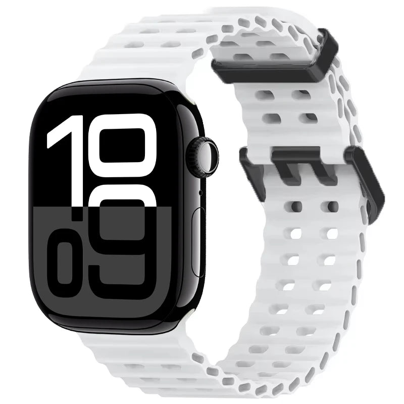 Durable Silicone Sport Wristband for Apple Watch