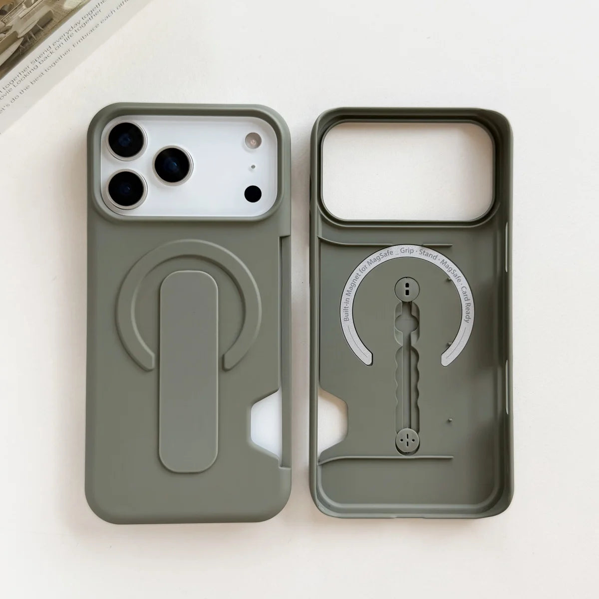 Shockproof MagSafe Wallet Case with Card Slot for iPhone 17 Series