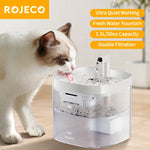 ROJECO Dual-Filter Smart Cat Water Fountain
