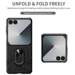 Heavy Duty Shockproof Case with 360° Ring Stand for Samsung Galaxy Z Flip 7