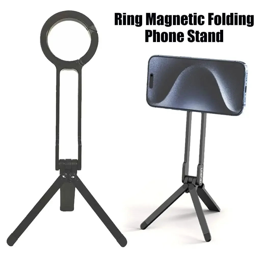 Carabiner-Mounted Magnetic Phone Tripod