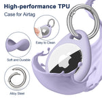 Waterproof TPU Case with Keychain for Apple AirTag