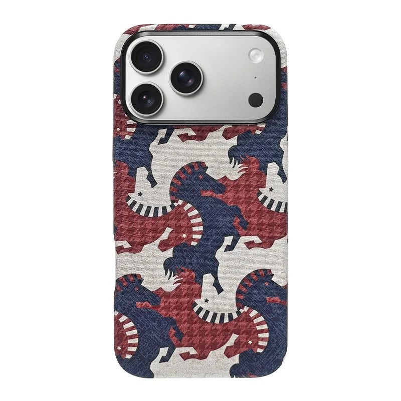 Minimalist Canvas Fabric Matte MagSafe Case for iPhone 17 Series