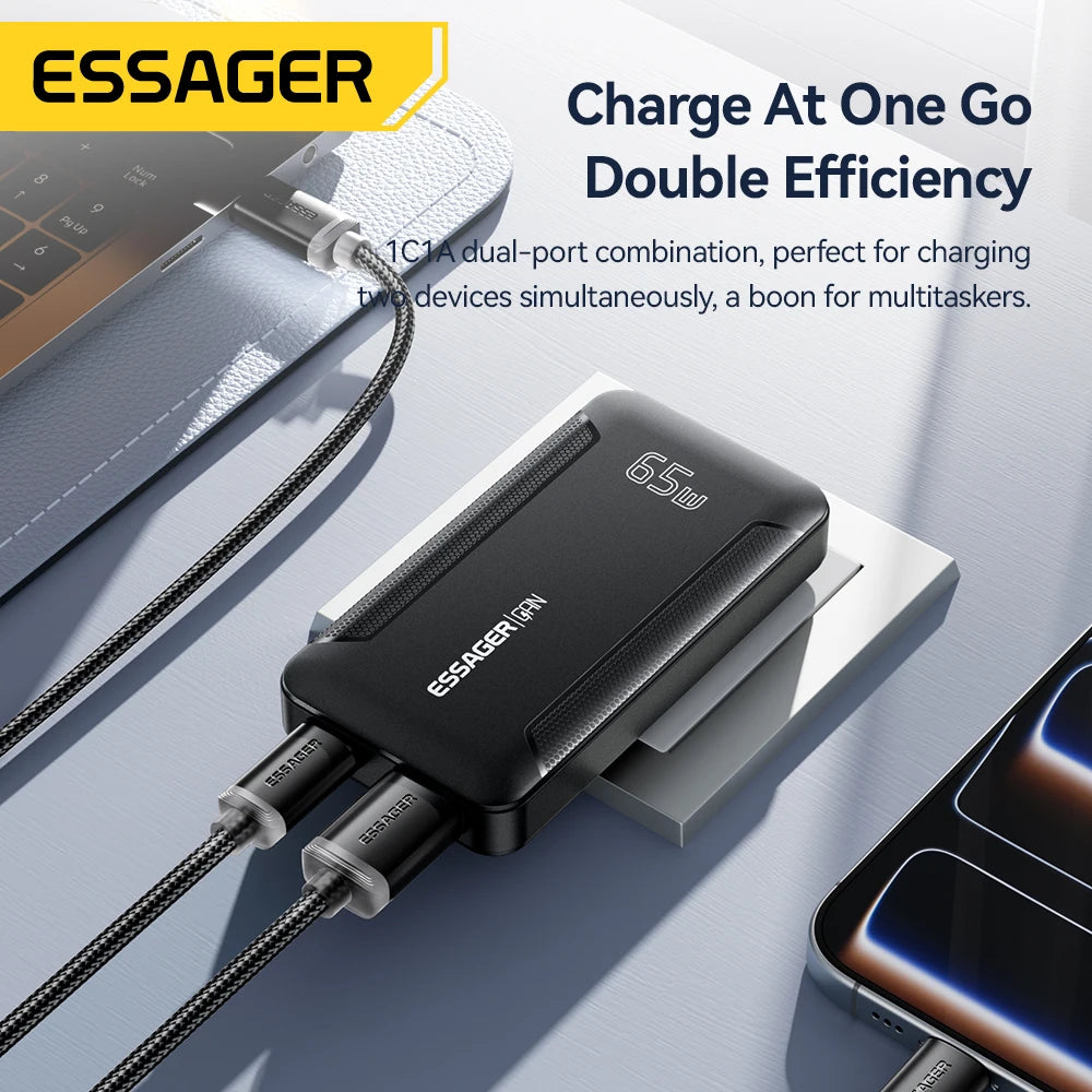 Essager Ultra-Thin 33W GaN Fast Charging Adapter