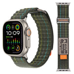 Quilted Nylon Trail Loop Band with Velcro Closure for Apple Watch