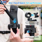 Twist-Locking Backpack Clip Mount For Action Cameras