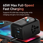 Hagibis 65W GaN Universal Travel Adapter for Nintendo Switch 2
