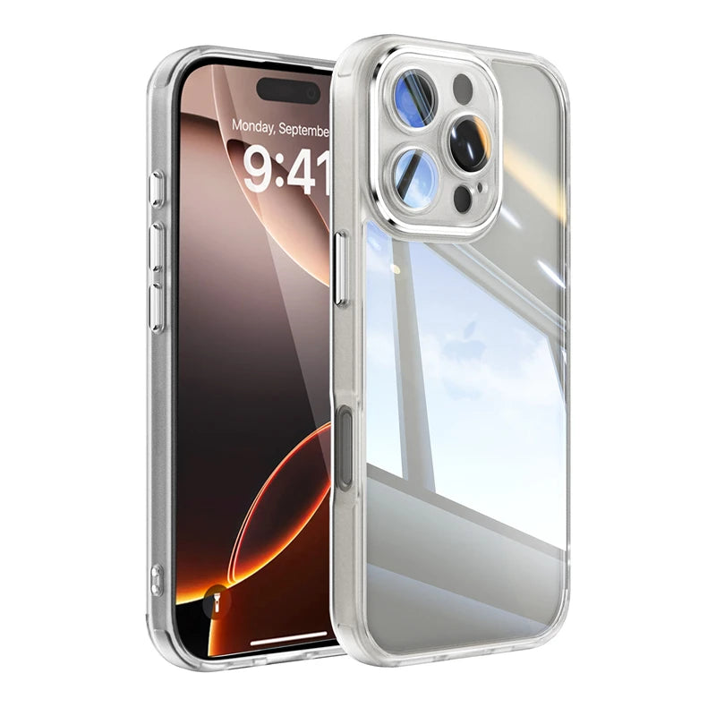 Acrylic Clear Shockproof Case with Camera Protector for iPhone 15 Series