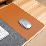 Modern Felt & Leather Mouse Pad