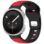 Dual-Color Perforated Sport Watch Band with Quick-Release Lugs for Samsung Galaxy Watch 9