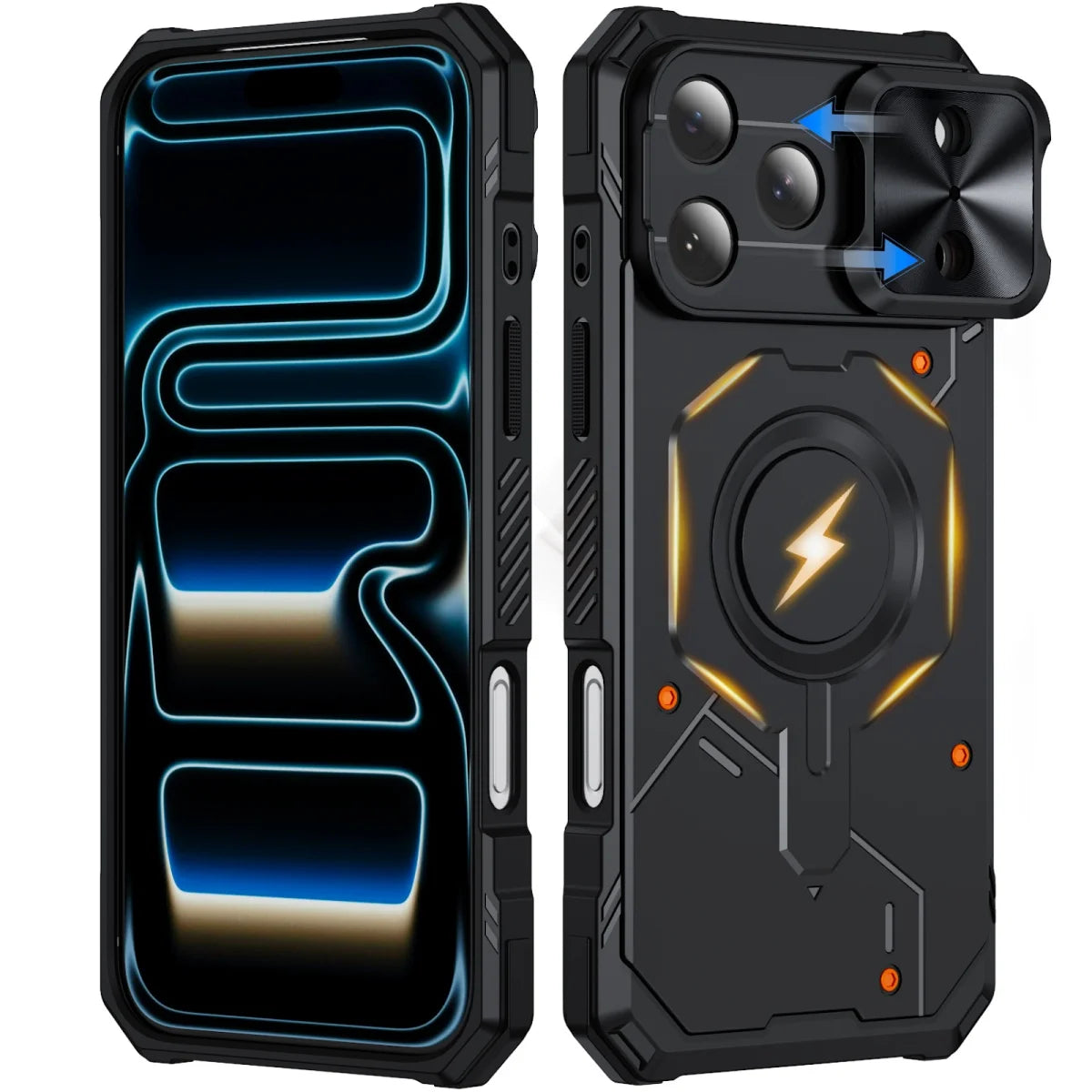 Rugged Sliding Lens Cover MagSafe Case or iPhone 18 Series