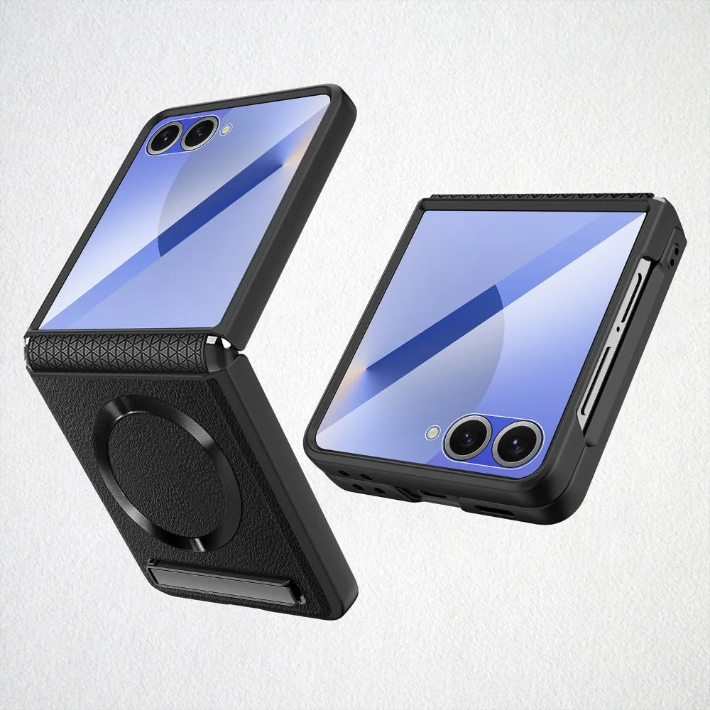 Protective Magnetic Case with Built-in Kickstand for Samsung Galaxy Z Flip 7