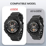 Rugged Armor Case + Sports Silicone Band for Samsung Galaxy Watch 6