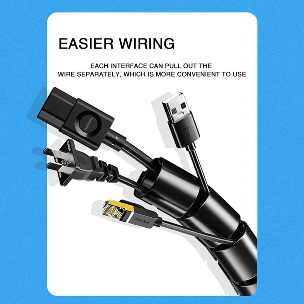 Flexible Spiral Cable Organizer Tube
