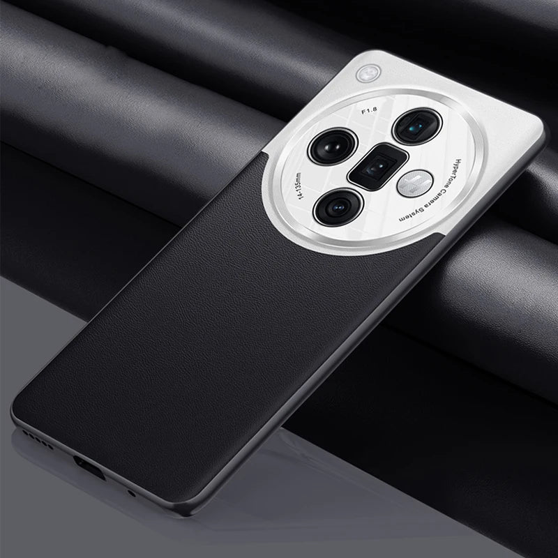Luxury PU Leather & Silicone Case for OPPO Find X7 / X7 Ultra