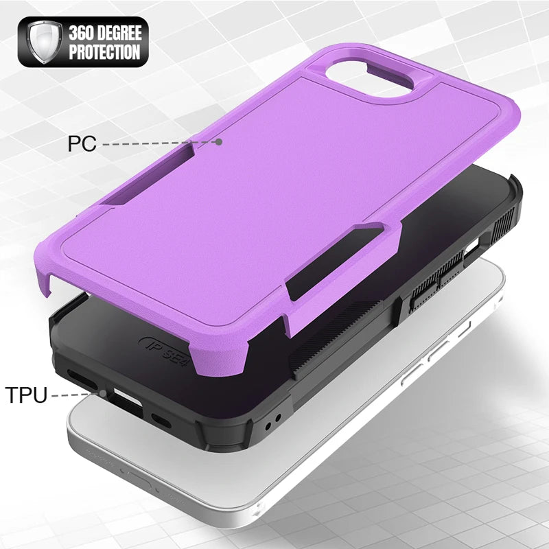 Anti-Drop PC + TPU Case for iPhone 16e