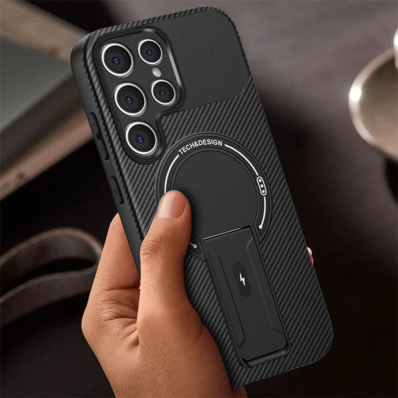 Military-Grade Magnetic Case with Invisible Stand for Samsung Galaxy S25 Series