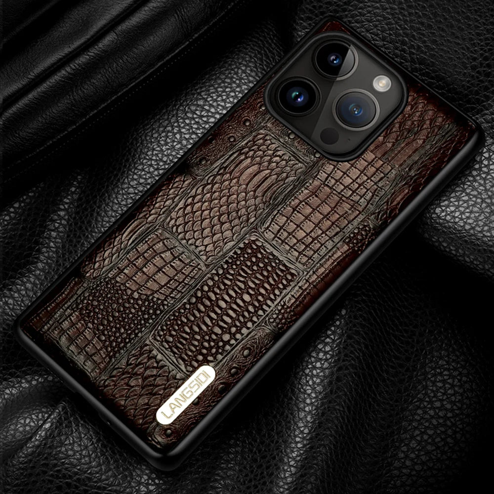 100% Genuine Leather Full Protection Phone Case for iPhone 14 Pro and iPhone 14 Pro Max