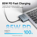Vention USB-C NVMe SSD Case With PD 85W and Audio Port