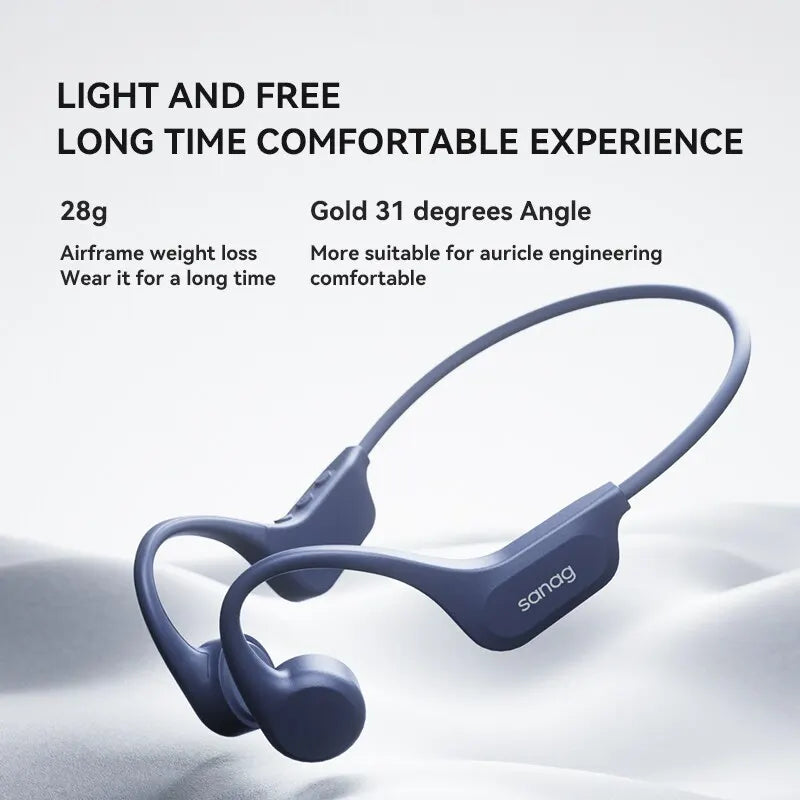 Sanag B60 Pro IPX8 Waterproof Bone Conduction Headphones
