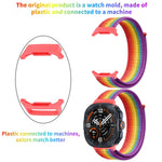 Breathable Nylon Weave Watchband with Hook-and-Loop Closure for Samsung Galaxy Watch Ultra 2